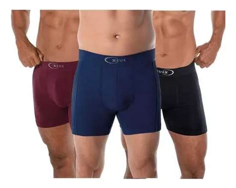 Kit 3 Un Cueca Boxer Demillus Friso Sem Costura Ultraleve Frete grátis