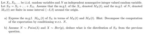 Solved Let X X Ldots Be I I D Random Chegg