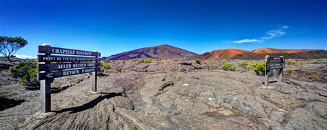 Piton De La Fournaise Volcano Stock Image - Image of blue, barren: 24512933