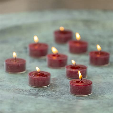 Rustic Coloured Tea Lights Plum Pack Of 20 The Wedding Of My Dreams