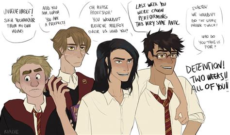 Mostly Wolfstar Harry Potter Comics Harry Potter Headcannons Harry