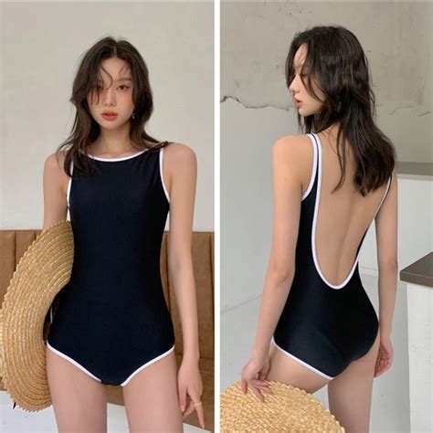 Jual Swimwear Wanita Girl Beach Wear Baju Pantai Sexy Bikini One Piece