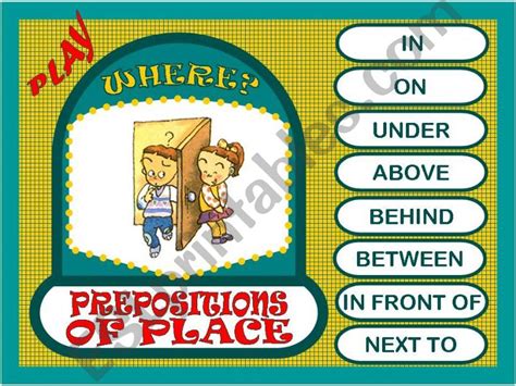 Esl English Powerpoints Prepositions Of Place Game 0 Hot Sex Picture