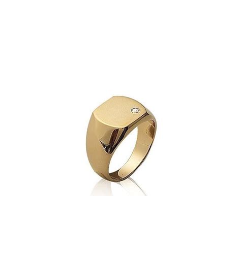 Grosse Bague Homme Chevali Re Plaqu Or Et Zirconium Incrust