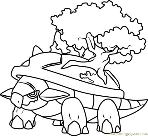 Torterra Coloring Pages