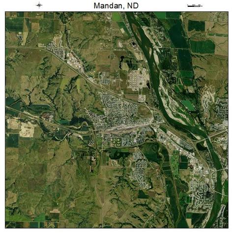 Aerial Photography Map of Mandan, ND North Dakota