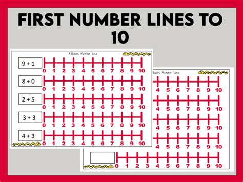 First Number Lines To 10 Teaching Resources