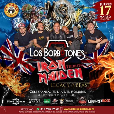 Los Borbotones Tributo A Iron Maiden Legacy Of The Beast El Faro