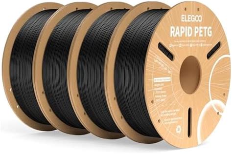 Amazon Elegoo Rapid Petg Filament Mm Black Kg High Speed