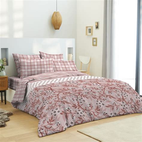 Pack complet housse de couette réversible pour lit 180 x 200 cm "King