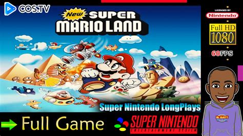 New Super Mario Land Complete LongPlay Snes Super Nintendo COS TV