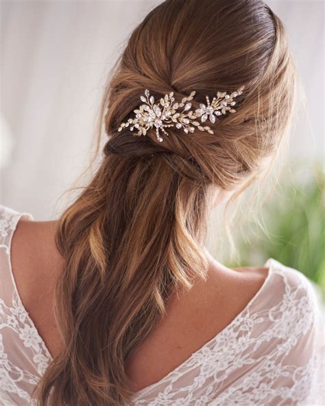 Crystal Bridal Hair Clip Crystal Wedding Hair Clip Bridal Etsy