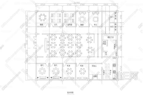 中式餐厅平面图cad施工图施工图下载施工图中式餐厅平面图cad施工图下载施工图中式餐厅平面图cad施工图免费下载建e室内设计网