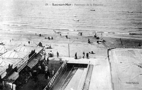 Luc Sur Mer Panorama De La Descente Carte Postale Ancienne Et Vue D