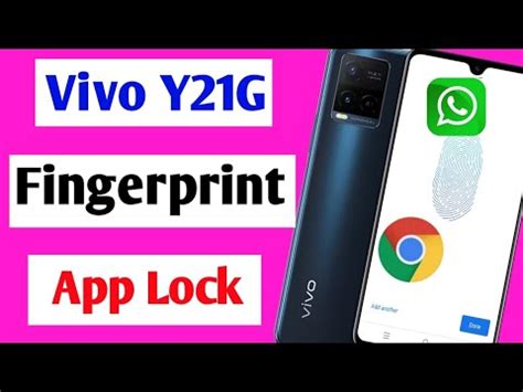 Vivo Y21g Fingerprint App Lock Setting Vivo Y21g Me Fingerprint App