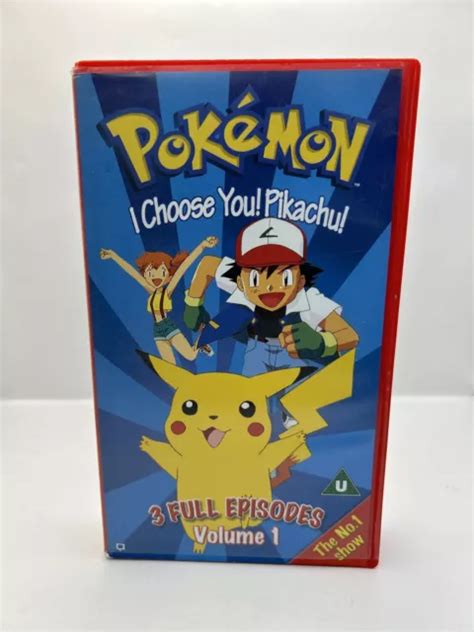 Pokemon I Choose You Pikachu Vhs Tape Nintendo Untested