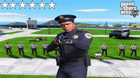 Franklin JOIN The POLICE In GTA 5 SHINCHAN And CHOP YouTube