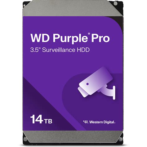 WD 14TB Purple Pro 7200 rpm SATA III 3.5" WD142PURP-SPB6HY0 B&H