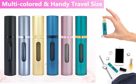 Perfume Atomizer Travel Spray Bottle Qavhun 3 Pack 5ml Leakproof