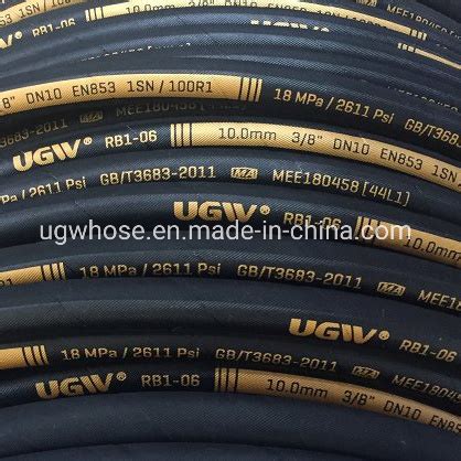 DIN En 853 Type 1sn High Pressure Rubber Hydraulic Hose Rubber Hose