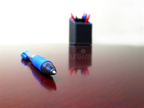 Pen On Desk Stock Photo Image Of Book Notebook Line 11464528