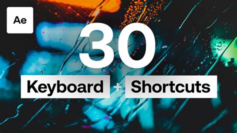 After Effects Shortcuts To Save Time Youtube