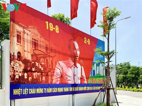 Red Flags Color Hanoi On National Day