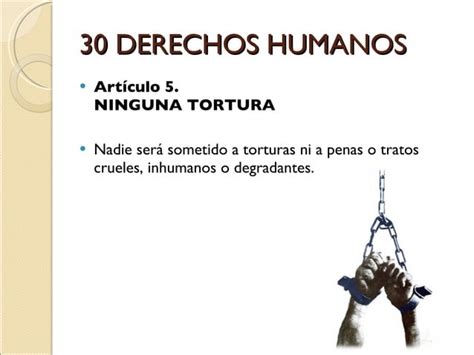 30 Derechos Humanos Para Todos Ppt