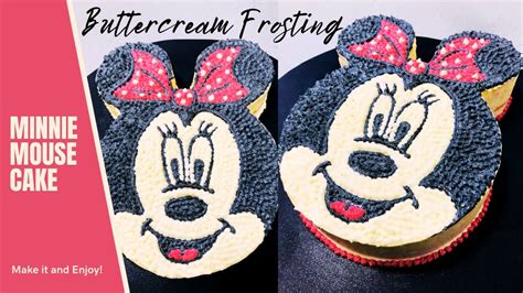 How To Make Minnie Mouse Cake Mickey Mouse Birthday Cake Buttercream