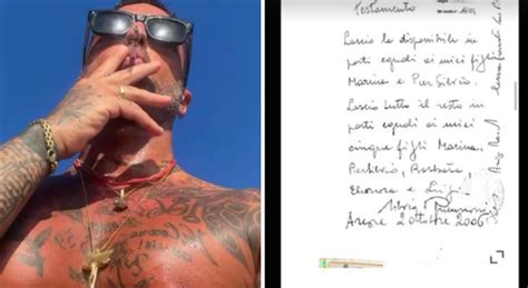 Fabrizio Corona Ecco Il Testamento Di Berlusconi Scritto Di Suo Pugno