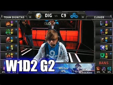 Dignitas Vs Cloud 9 S5 NA LCS Summer 2015 Week 1 Day 2 DIG Vs C9