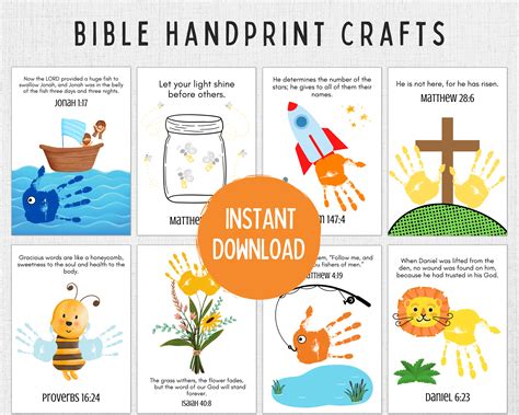 Bible Handprint Craft Bible Craft For Kids Bible Art For Kids Christian