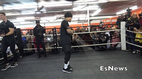 Gervonta Tank Davis Looks Great At 135 Media Workout EsNews Boxing ...