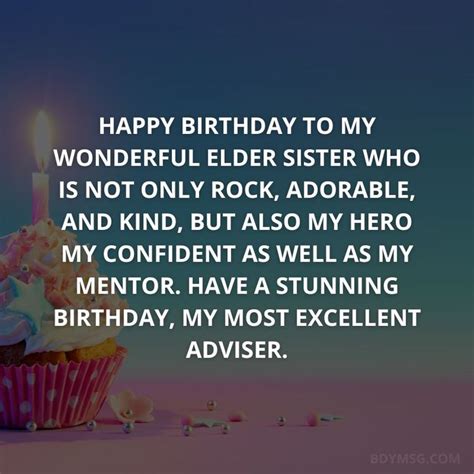 Happy Birthday Elder Sister Birthday Messages For Sister Unique