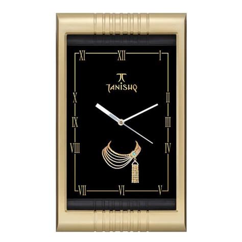 One Time Silver Plastic Rectangle Wall Clock Esv J161718 Size