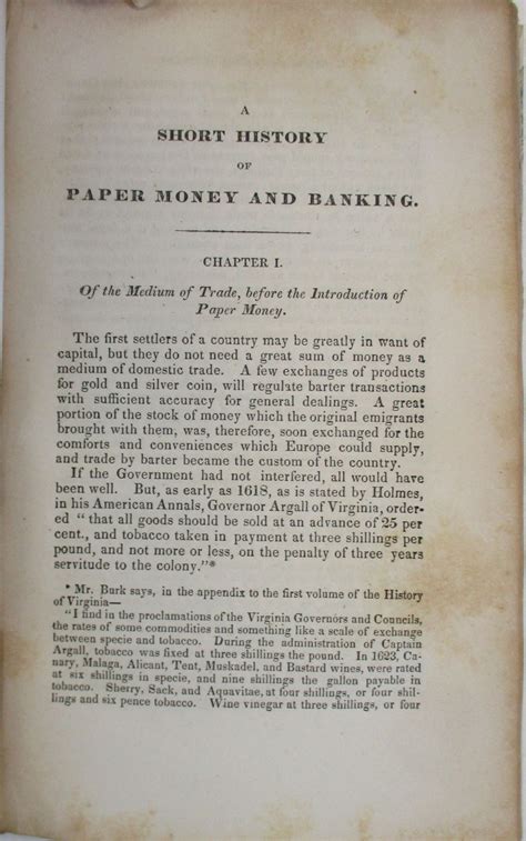 A Short History Of Paper Money And Banking In The United States