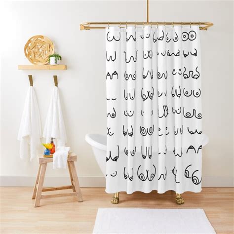 Boobs Nude Girls Body Shower Curtain Boho Shower Curtain Etsy