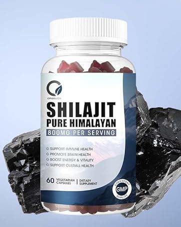 Amazon Pure Himalayan Organic Shilajit Gummies Mg Natural