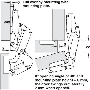 Concealed Hinge Salice Series Full Overlay Mounting H Fele