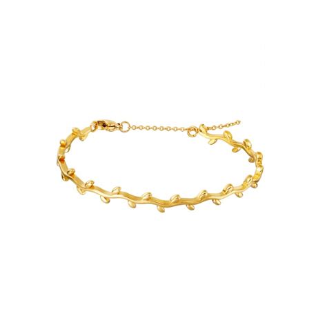 Ivy Vine Bracelet Gold Stainless Steel Zeneru