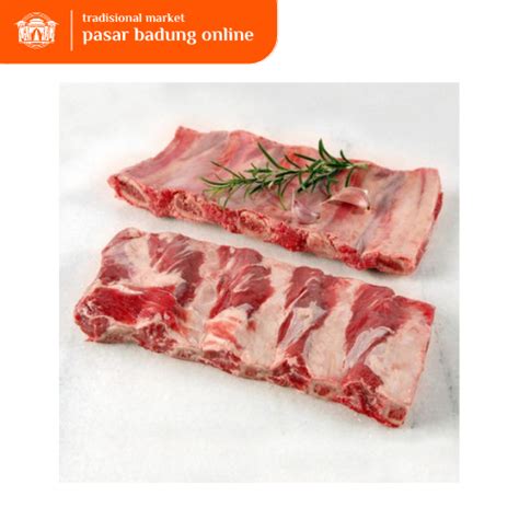 Jual Iga Sapi Kualitas Super Daging Tebal Beef Ribs 1kg Shopee Indonesia