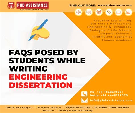 FAQs On Writing Engineering Dissertations PhD Assistance