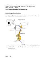 GEOL 1103 Lab 10 Inquiry Pdf GEOL 1103 Physical Geology Laboratory 10