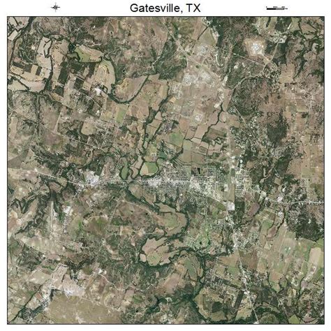 Aerial Photography Map of Gatesville, TX Texas