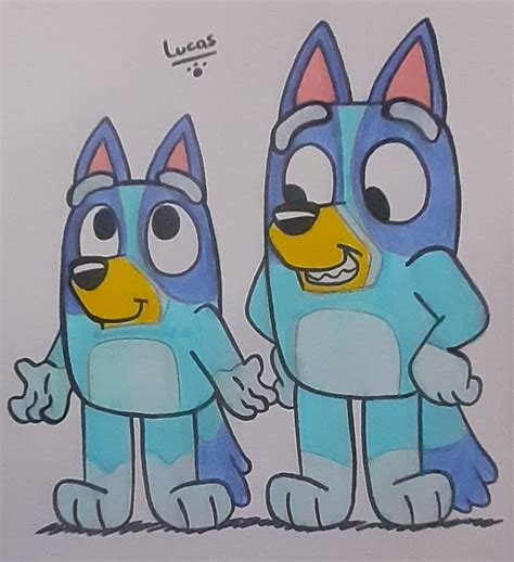 Bluey Bingo As Bluey Mini Bluey By L21fanarts On Deviantart