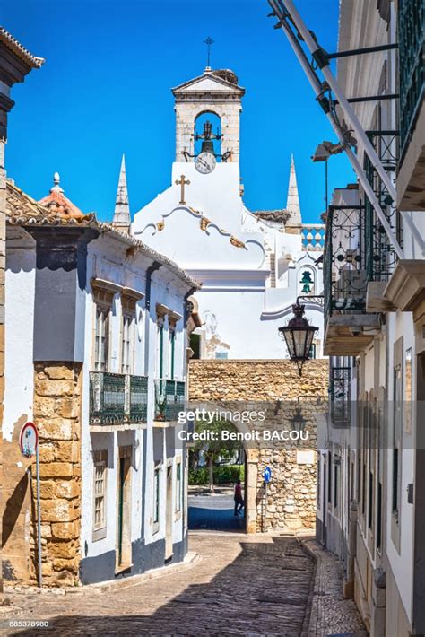 Bell Tower Of The Arch The Gateway To The City Of Faro Algarve Region