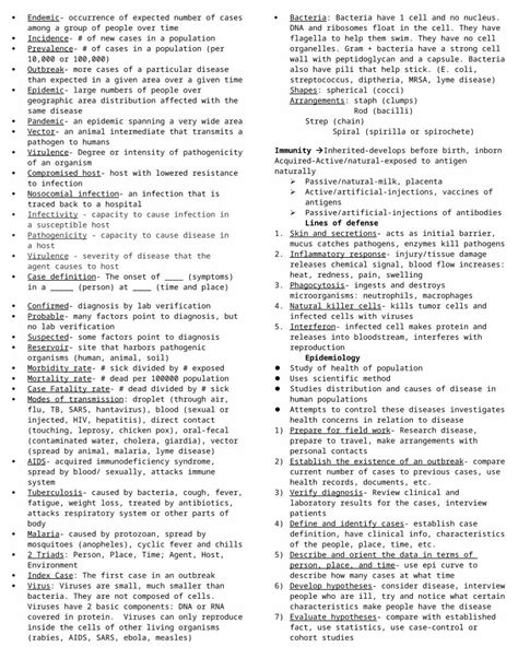 Docx Disease Detectives Cheat Sheet Pdfslide Net