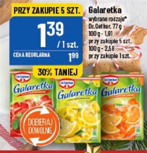 Promocja Dr Oetker Galaretka Wybrane Rodzaje G W Polomarket