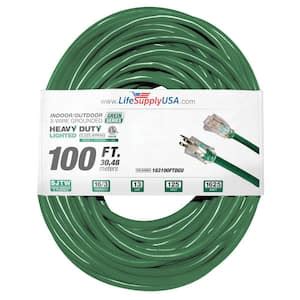 Ge Ft Wire Gauge Grounded Indoor Outdoor Extension Cord