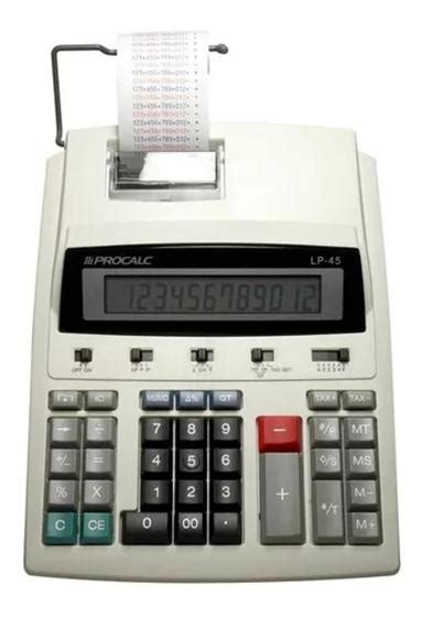 Calculadora Eletr Nica Lp Bivolt Procalc Escrit Rio Calculadora De